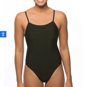 Black One Piece Swimsuit